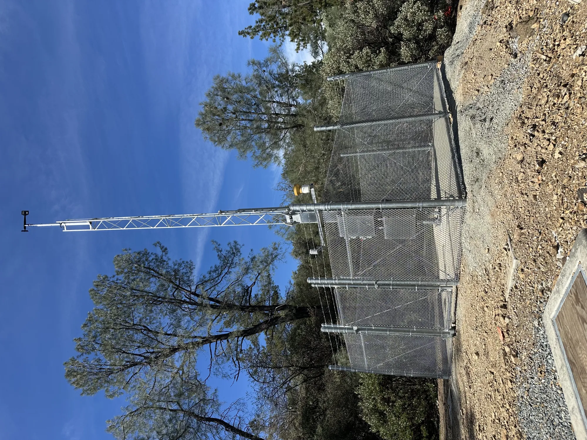 Wood privacy fence installation